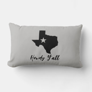 Texas Map Lone Star Staat Howdy Y'all Lendenkissen