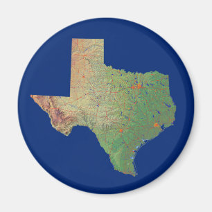 Texas Map Magnet