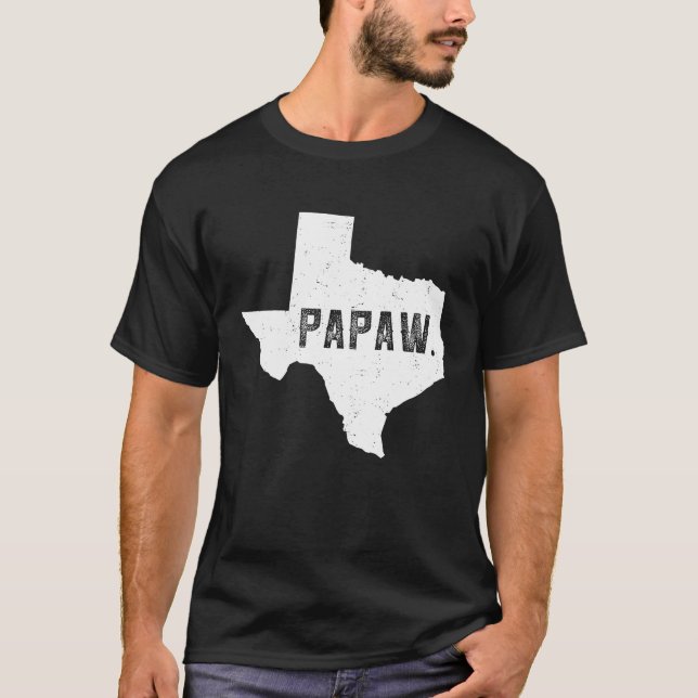 Texas Map Papaw T-Shirt (Vorderseite)