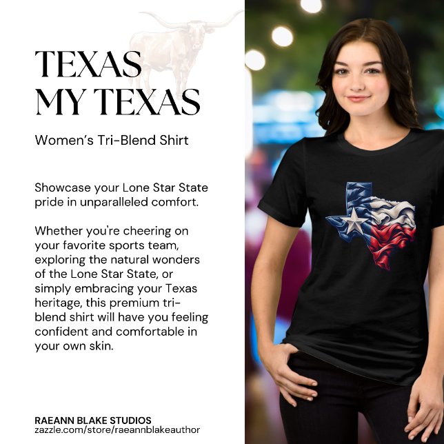 Texas Mein Texas Damen Tri-Blend Shirt (Von Creator hochgeladen)