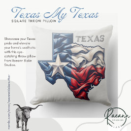 Texas Mein Texas Quadrat-Kissenhülle Kissen