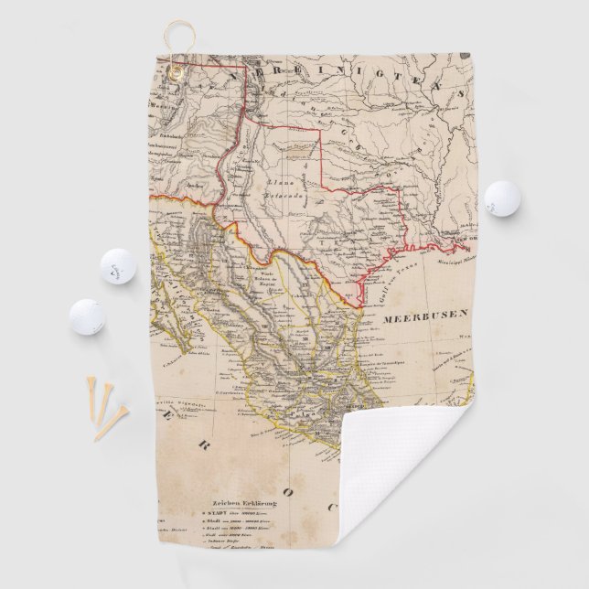 Texas, Mexiko Golfhandtuch (Insitu)