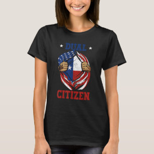 Texas mit zwei Staatsbürgern ist stolz auf die USA T-Shirt
