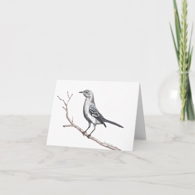 Texas Mockingbird Inspiration Note Card (Vorderseite)
