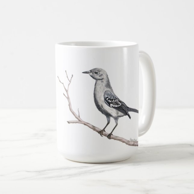 Texas Mockingbird Inspiration Tasse (VorderseiteRechts)
