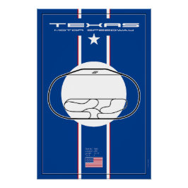 Texas Motor Speedway Poster