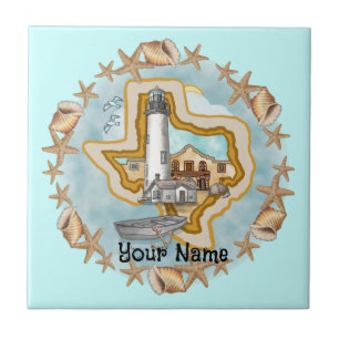 Texas Muscheln Lighthouse Tile Fliese