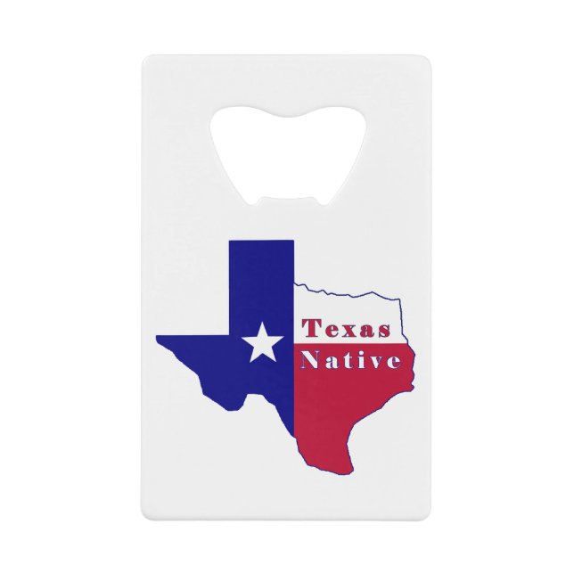 Texas National Flag Map Geldbeutel Flaschenöffner (Vorderseite)