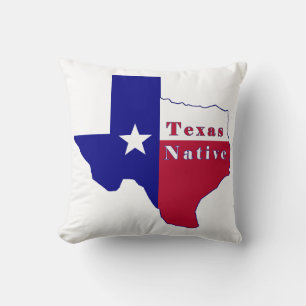 Texas National Flag Map Kissen