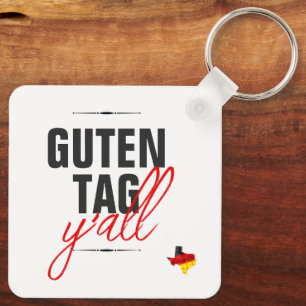 Texas Native Polygon German Flag Schlüsselanhänger