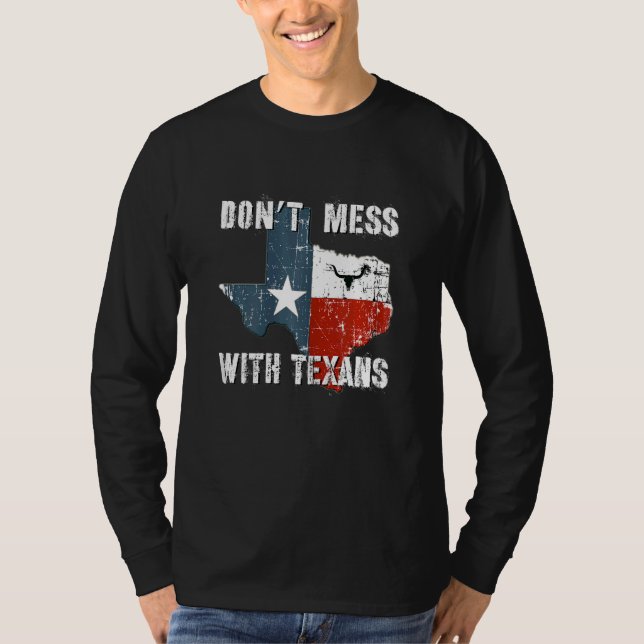 Texas nicht mit dem einsamen einstündigen Staat de T-Shirt (Vorderseite)