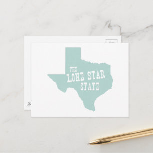 Texas Nickname Texan Lone Star Staat Texian Motto Postkarte