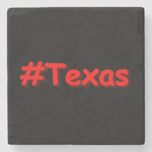 "#Texas " Niedliches Design. Jetzt kaufen Steinuntersetzer