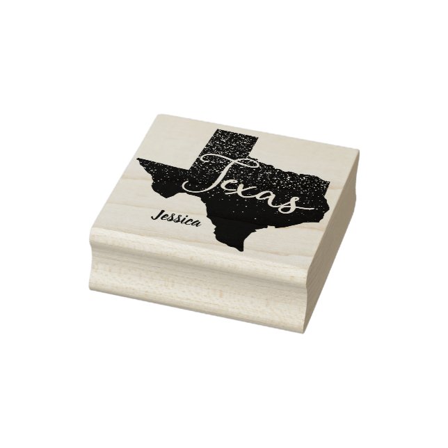 Texas Night Stars Staat Form Gummistempel (Stempel)