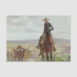 "Texas of Old" von W Herbert Dunton Seidenpapier