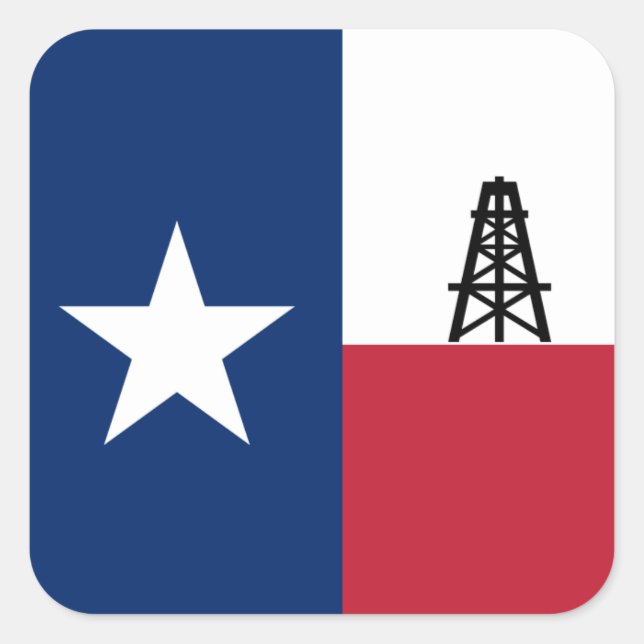 Texas Oil Drilling Sticker (Vorderseite)