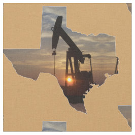 Texas-Öl-Pumpen-Jack-Sonnenuntergang auf Stoff