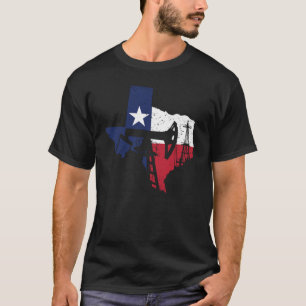 Texas Ölfeld - Ölbohrarbeiter Geschenk T-Shirt