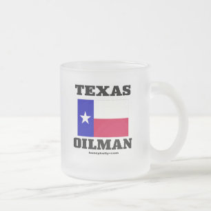 Texas-Ölindustrieller, mattierte GlasTasse Mattglastasse
