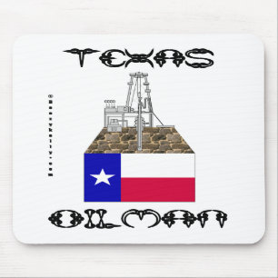 Texas-Ölindustrieller, Ölfeld Mousepad, Öl, Gas, Mousepad
