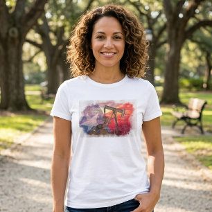Texas-Ölpumpwerk: Lone Star State Heritage Art T-Shirt