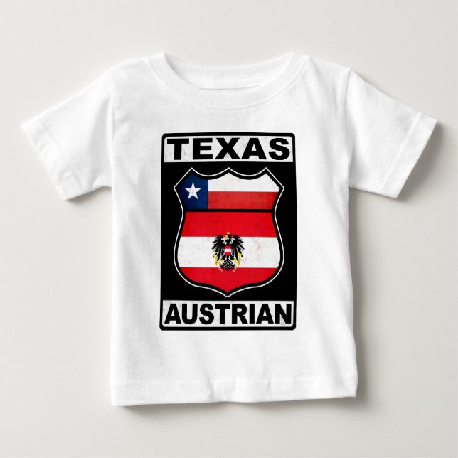 Texas Österreichisches amerikanisches T-Shirt (Vorderseite)