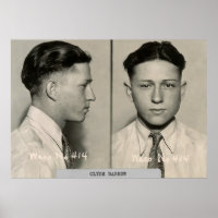 TEXAS OUTLAW CLYDE BARROW c. 1930