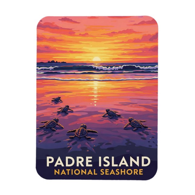 Texas Padre Island National Seashore Magnet (Vertikal)