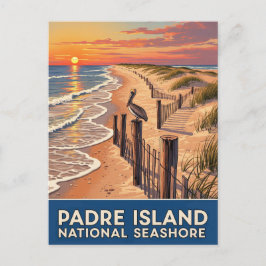 Texas Padre Island National Seashore Postkarte