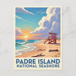 Texas Padre Island National Seashore Postkarte