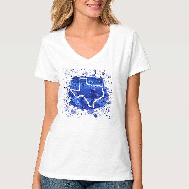 TEXAS "Paint the Mother Blue" Ed. 1 T-Shirt von Fr (Vorderseite)
