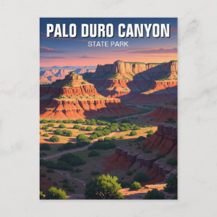 Texas Palo Duro Canyon State Park Reise Postkarte