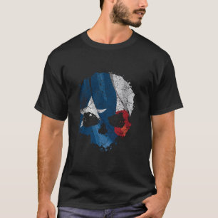 Texas Patriot Texan Flag USA Skull T-Shirt