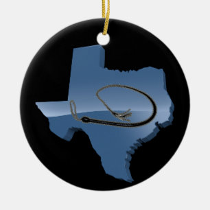 TEXAS-PEITSCHE KERAMIKORNAMENT