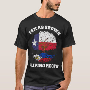 Texas Philippinen Texan Filipino Texas wächst Fili T-Shirt
