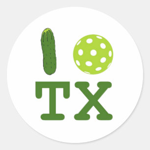 Texas Pickleball Sticker