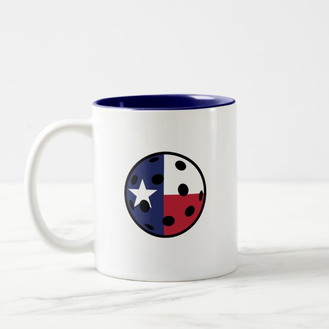 Texas Pickleball Y'all Zweifarbige Tasse (Links)