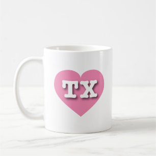 Texas Pink Heart - I Liebe TX Kaffeetasse