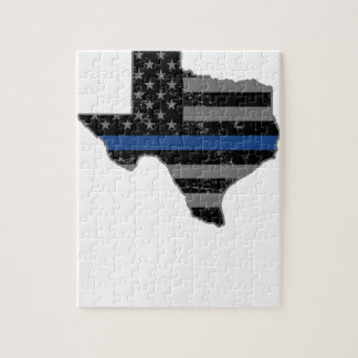 Texas-Polizeibeamte verdünnen Blue Line Puzzle