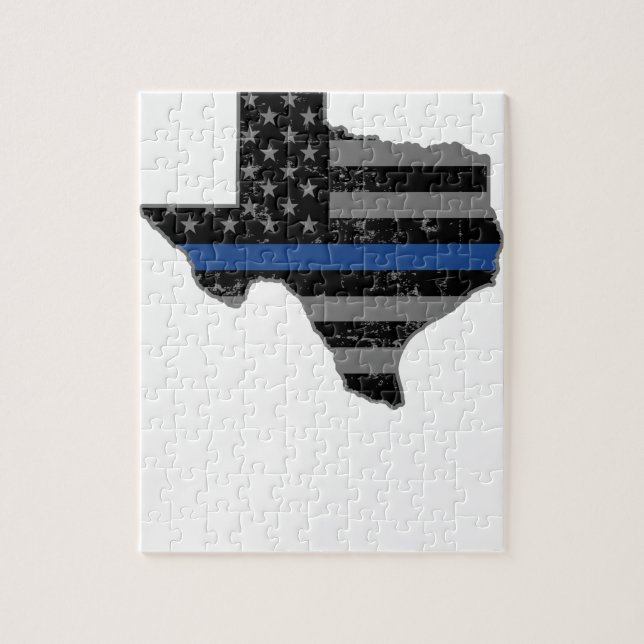 Texas-Polizeibeamte verdünnen Blue Line Puzzle (Vertikal)