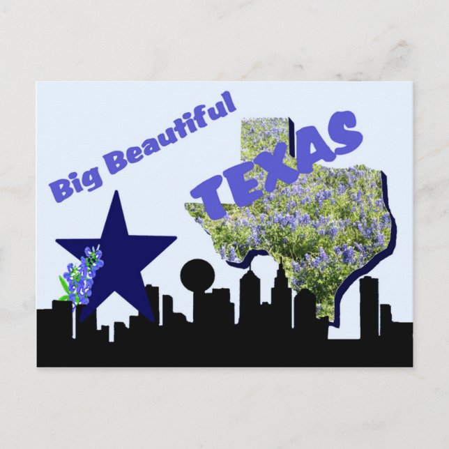 Texas Post Card Postkarte (Vorderseite)
