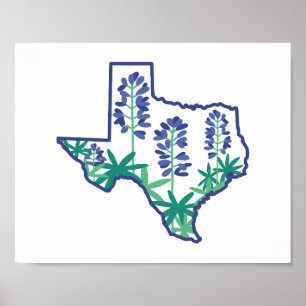 Texas Poster, Texas Staat Poster, Texan, Texas Poster
