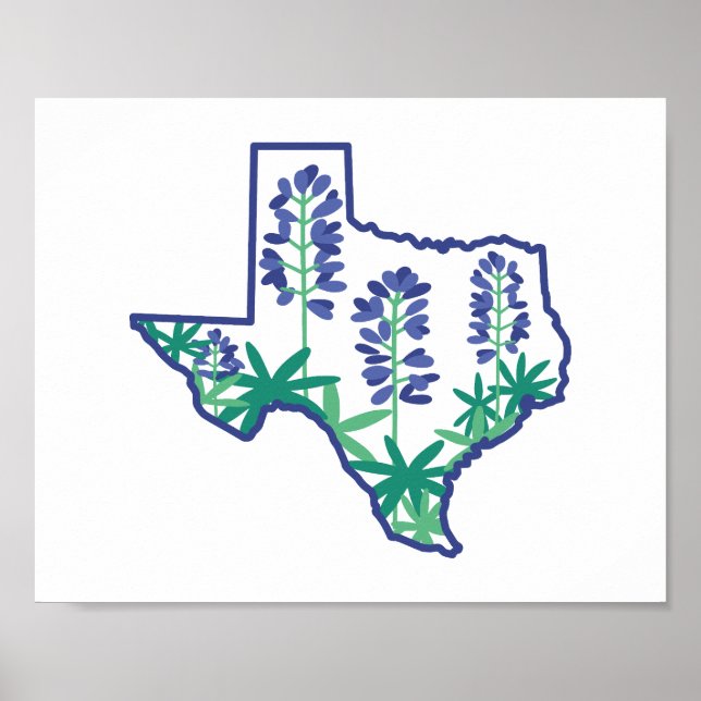 Texas Poster, Texas Staat Poster, Texan, Texas Poster (Vorne)