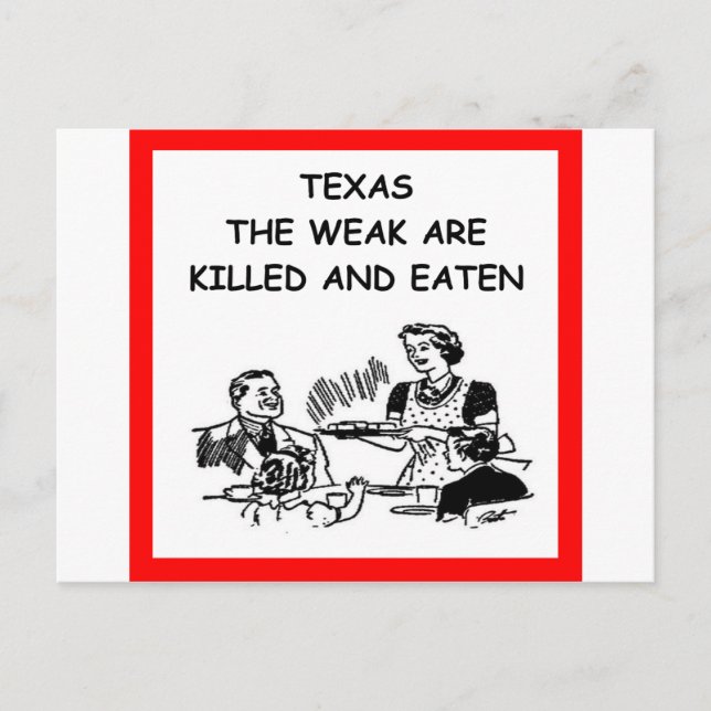 TEXAS POSTKARTE (Vorderseite)