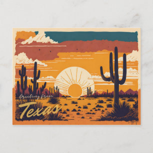 Texas Postkarte