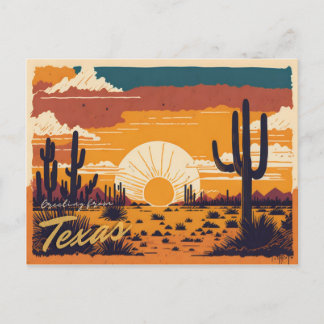 Texas Postkarte