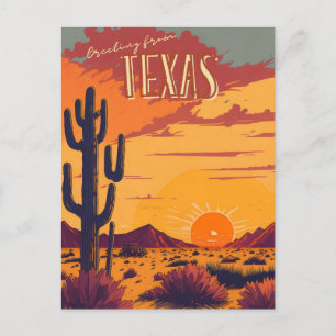 Texas Postkarte
