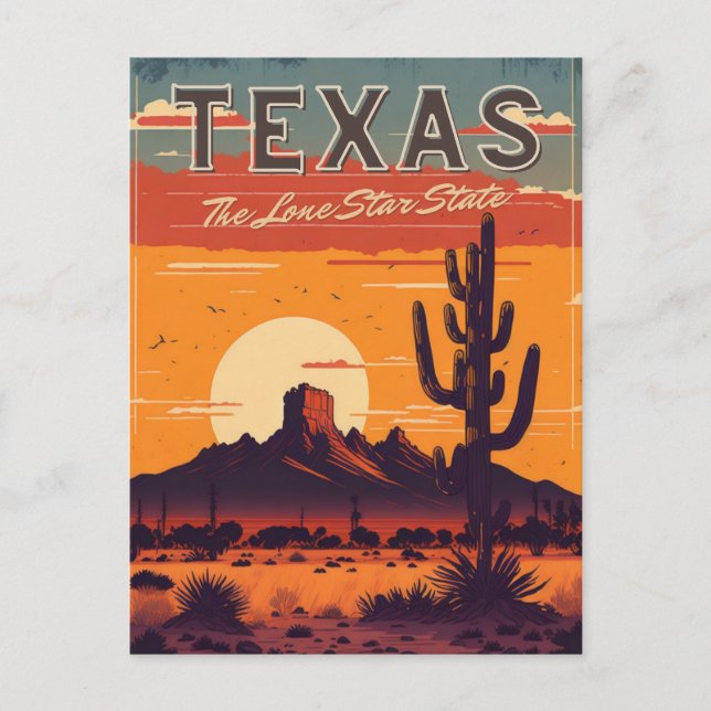 Texas Postkarte (Vorderseite)