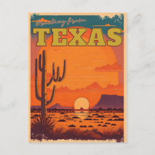 Texas Postkarte