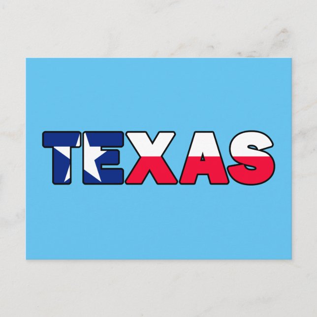 Texas Postkarte (Vorderseite)